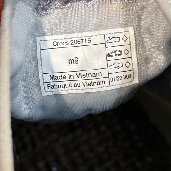 Men’s CROCS LiteRide 360 Pacer lace up grey sneakers- Size 9 - Picture 7 of 7